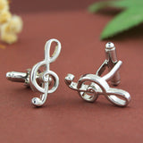 Peluche Symphony - Silver Cufflinks Brass, Metal