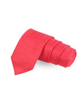Peluche Striking Pink Microfiber Necktie For Men