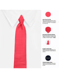 Peluche Striking Pink Microfiber Necktie For Men