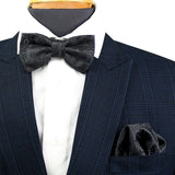 Peluche Classic Dapper Black Cummerband & Bowtie Set