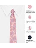 Peluche The Splendid Pink Microfiber Necktie For Men