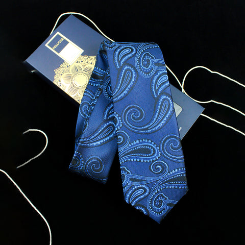 Peluche The Cerulean Blue Microfiber Necktie For Men