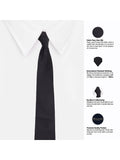 Peluche The Black Lush Microfiber Necktie For Men