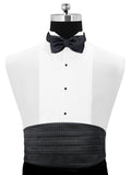 Peluche Regal Attire Black Cummerband & Bowtie Set