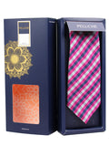 Peluche The Robust Check Microfiber Necktie For Men