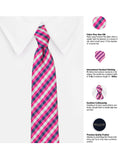 Peluche The Robust Check Microfiber Necktie For Men