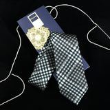 Peluche The Little Checks Microfiber Necktie For Men