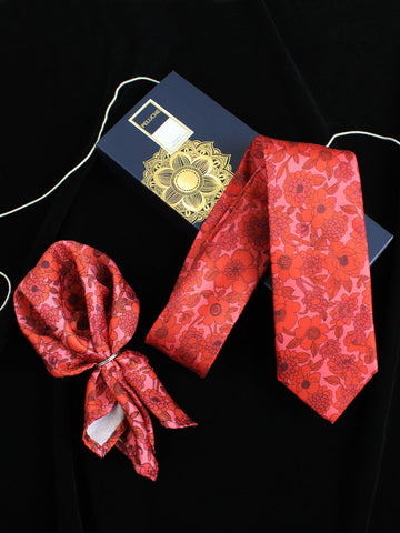Neck Tie and Pocket Square Set for Men