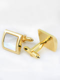 Peluche Golden MOP Studded Cufflink and Shirt Studs