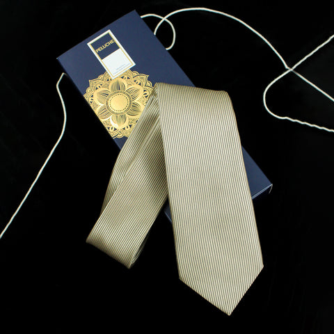 Peluche Beautiful Self Striped Design Necktie For Men