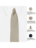 Peluche Beautiful Self Striped Design Necktie For Men