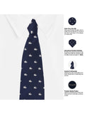 Peluche Wild Lion Navy Blue Neck Tie For Men