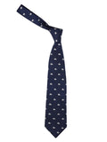 Peluche Wild Lion Navy Blue Neck Tie For Men
