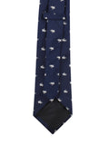 Peluche Wild Lion Navy Blue Neck Tie For Men