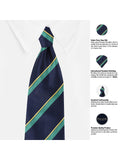 Peluche Gracious Striped Navy Blue Neck Tie For Men