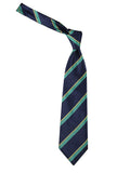 Peluche Gracious Striped Navy Blue Neck Tie For Men