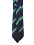 Peluche Gracious Striped Navy Blue Neck Tie For Men