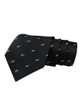 Peluche Autumn Leaf Black Neck Tie For Men