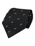 Peluche Autumn Leaf Black Neck Tie For Men
