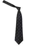 Peluche Autumn Leaf Black Neck Tie For Men