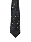 Peluche Autumn Leaf Black Neck Tie For Men