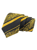 Peluche Priceless Divine Striped Golden Neck Tie For Men
