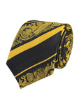Peluche Priceless Divine Striped Golden Neck Tie For Men