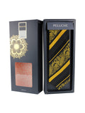 Peluche Priceless Divine Striped Golden Neck Tie For Men