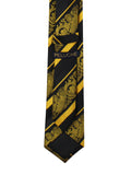Peluche Priceless Divine Striped Golden Neck Tie For Men