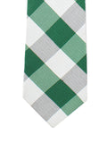 Peluche Sassy Checkered Green Neck Tie For Men