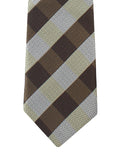 Peluche Sassy Checkered Brown Neck Tie For Men