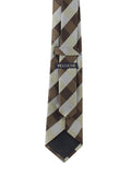 Peluche Sassy Checkered Brown Neck Tie For Men