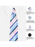 Peluche Runway Multi Striped Blue Neck Tie For Men