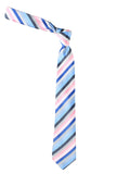Peluche Runway Multi Striped Blue Neck Tie For Men