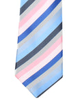 Peluche Runway Multi Striped Blue Neck Tie For Men