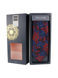 Peluche Mesmerizing Floral Blue Neck Tie For Men