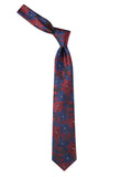 Peluche Mesmerizing Floral Blue Neck Tie For Men