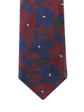 Peluche Mesmerizing Floral Blue Neck Tie For Men