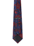 Peluche Mesmerizing Floral Blue Neck Tie For Men