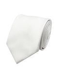Peluche Refined Coral White Neck Tie For Men