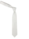 Peluche Refined Coral White Neck Tie For Men