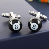 Peluche Magic 8 Ball - Cufflinks Brass, Enamel