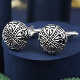 Peluche Contemporary Metal Art - Round Cufflinks Brass, Metal