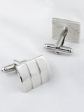 Peluche Minimalist Cufflinks and Tie Pin Set