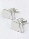 Peluche Striking Crystal Cufflinks and Tie Pin Set