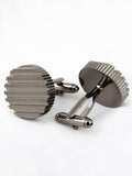 Peluche The Striped Rust Cufflink and Tie Pin Set
