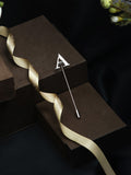 Peluche Alphabet 'A' Silver Lapel Pin for Men
