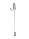Peluche Alphabet 'J' Silver Lapel Pin for Men