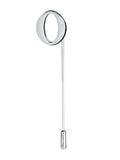 Peluche Alphabet 'O' Silver Lapel Pin for Men