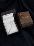 Peluche Alphabet 'O' Silver Lapel Pin for Men
